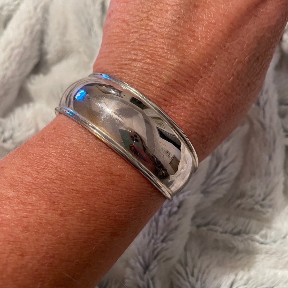 Silpada Rolled Edge Silver Cuff Bracelet